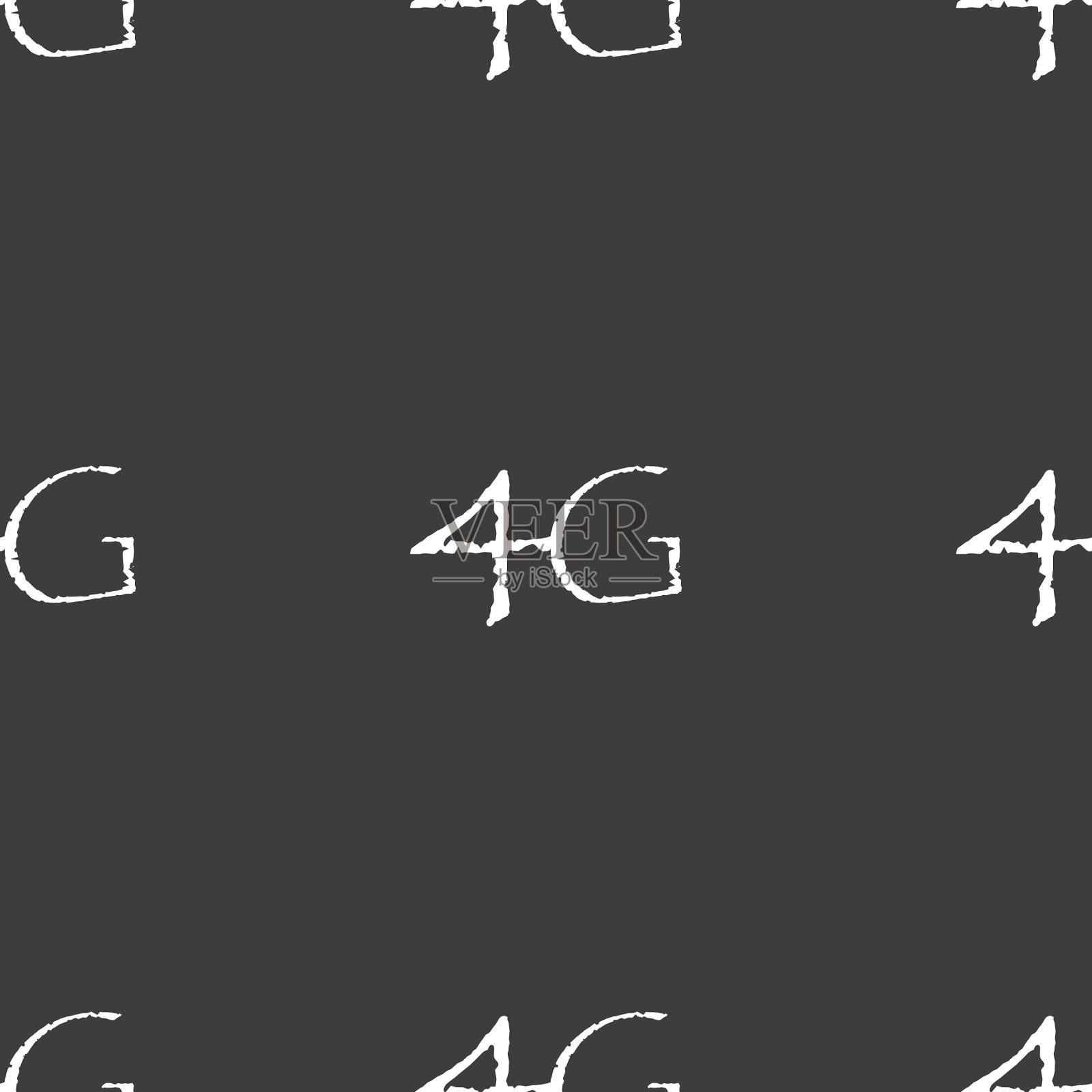 4G标志图标移动通信技术插画图片素材