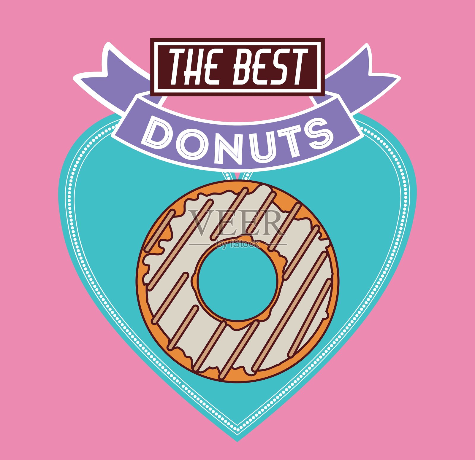 甜甜圈店设计设计元素图片