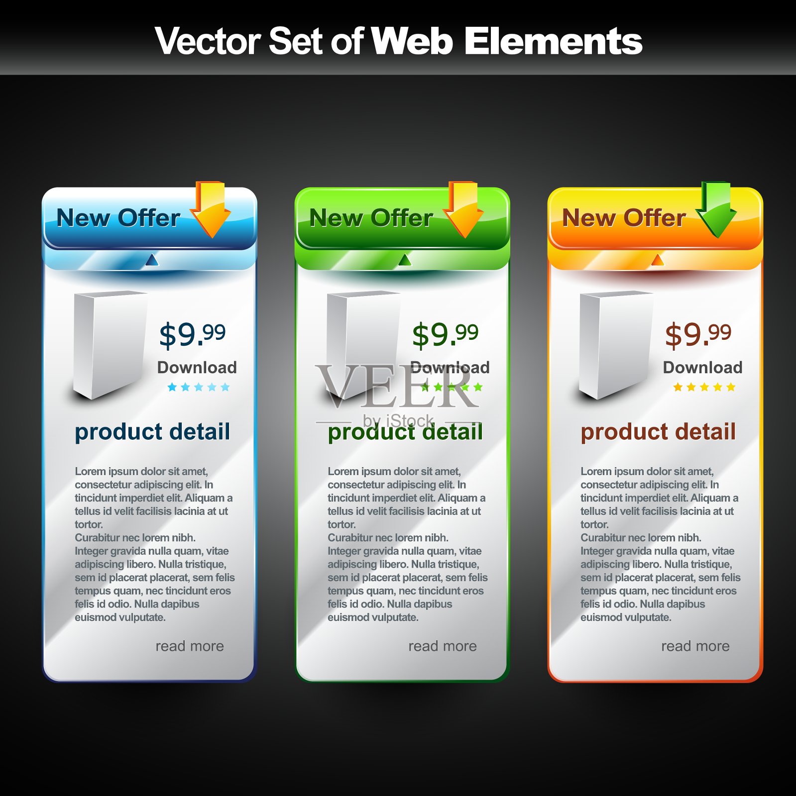 产品显示设计模板素材