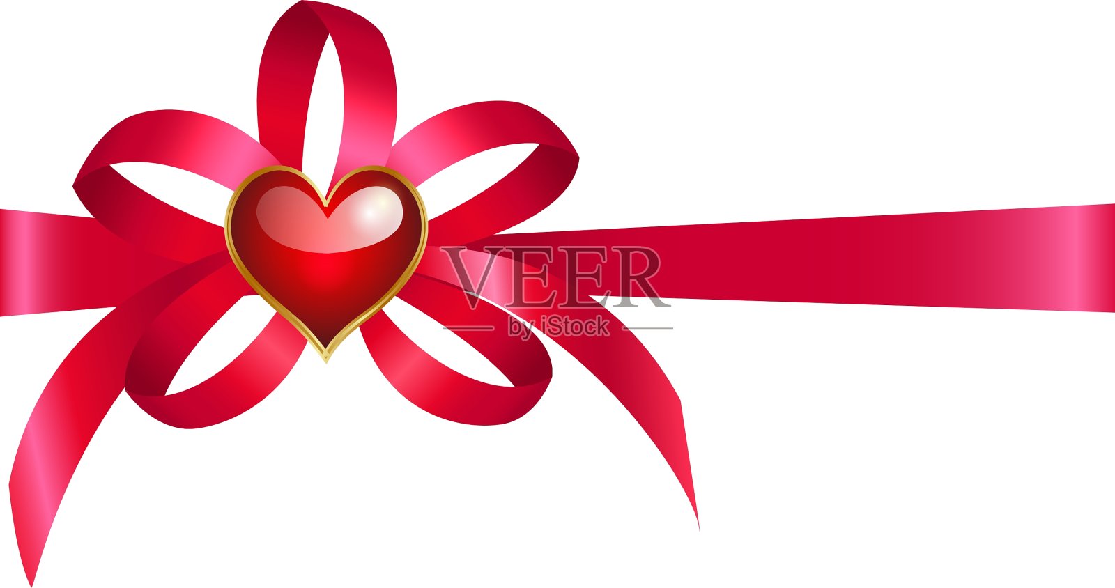 弓与心设计元素图片