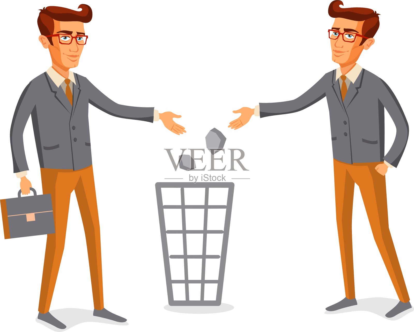 扁平的人图标情况网络信息图表集设计元素图片