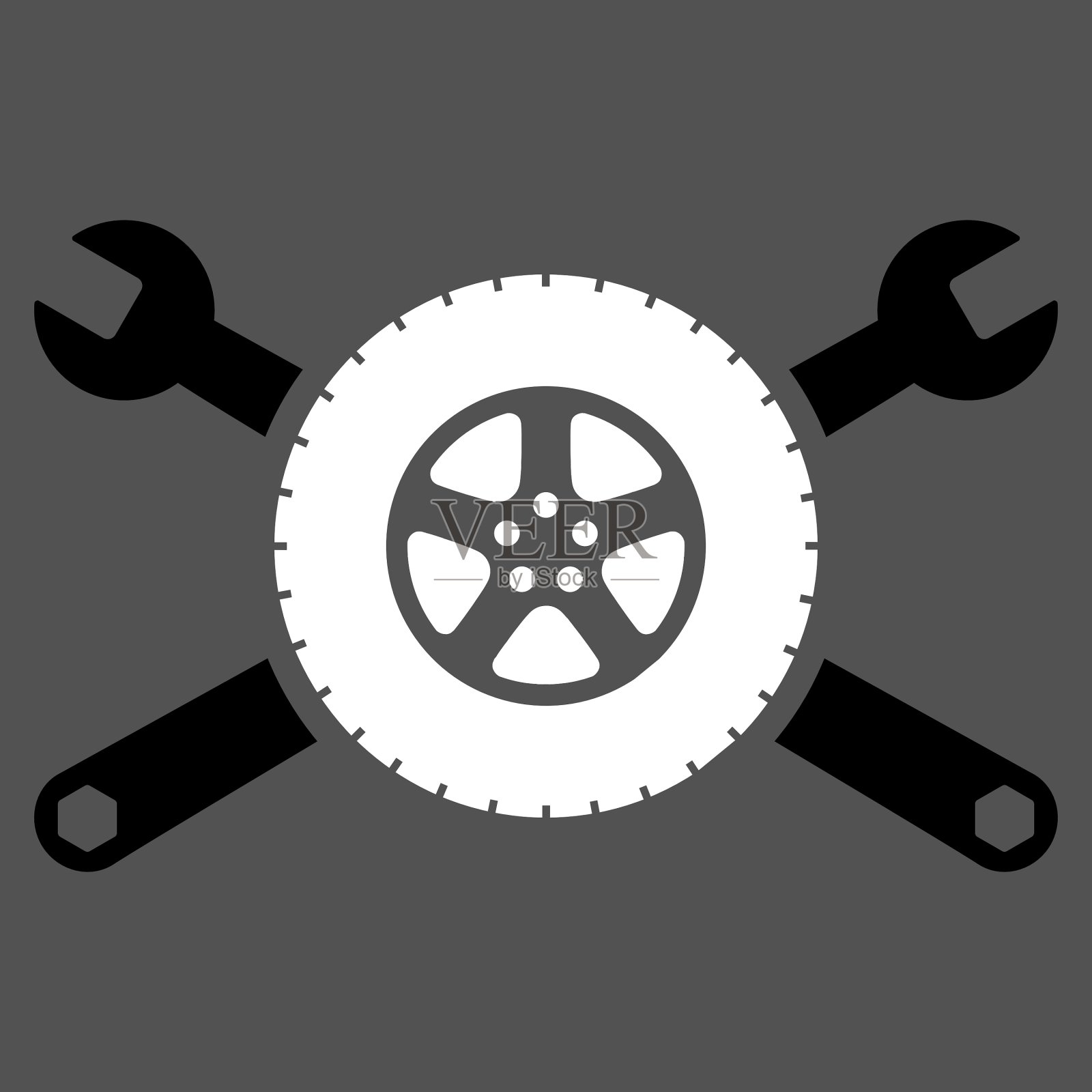 轮胎服务图标插画图片素材