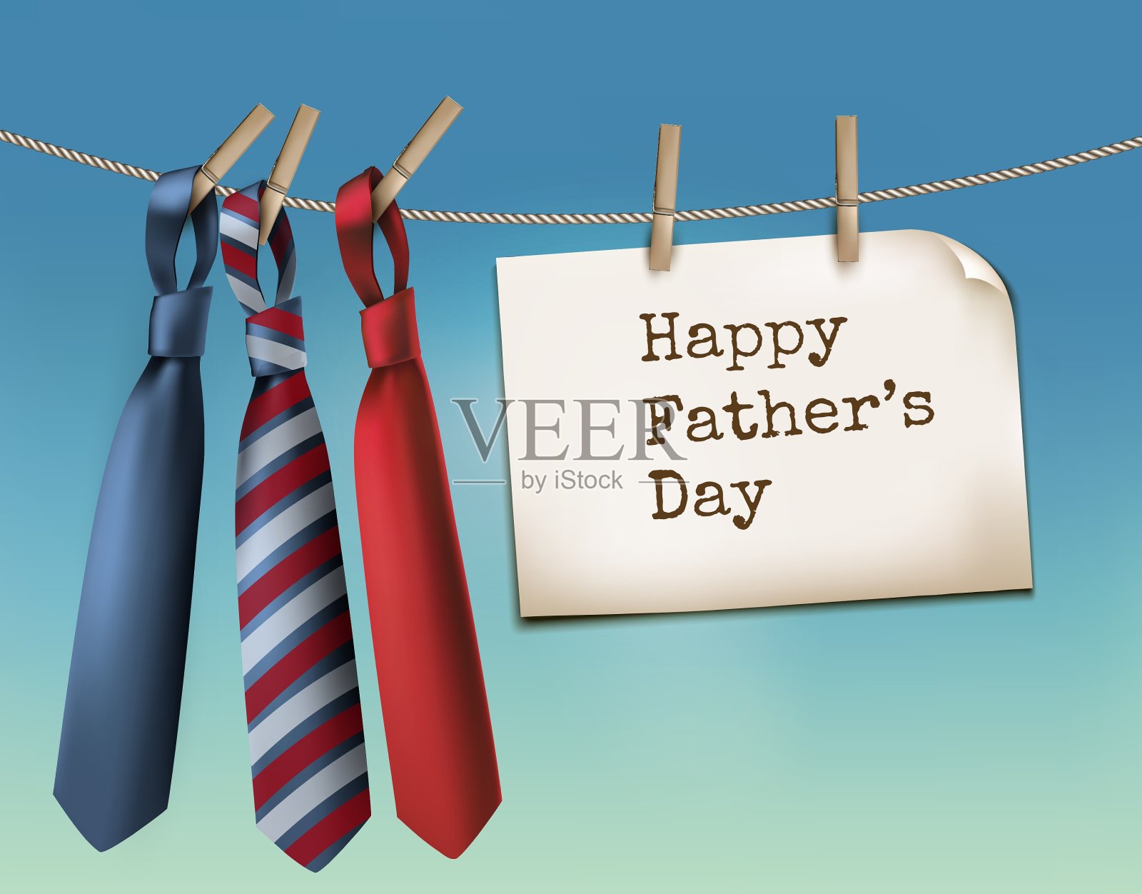 祝你父亲节快乐插画图片素材
