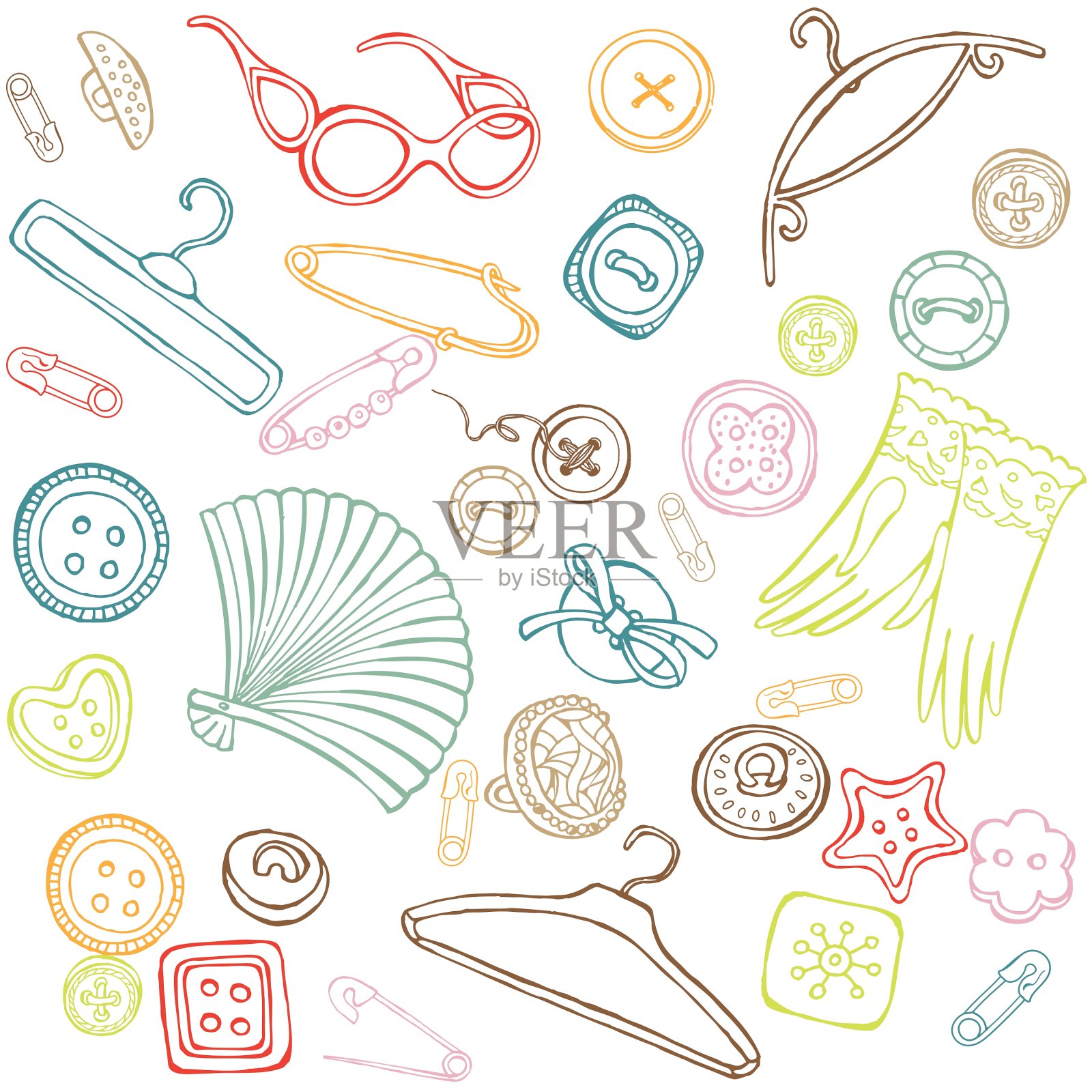 女性的配件设计元素图片