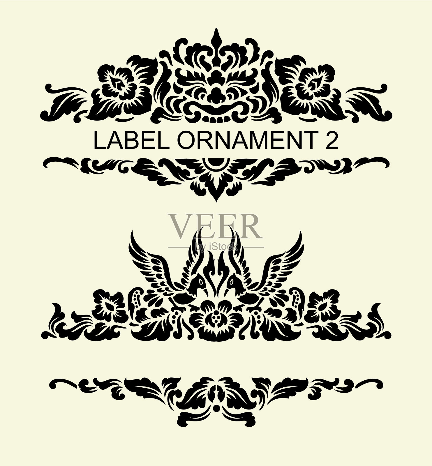 标签装饰2插画图片素材