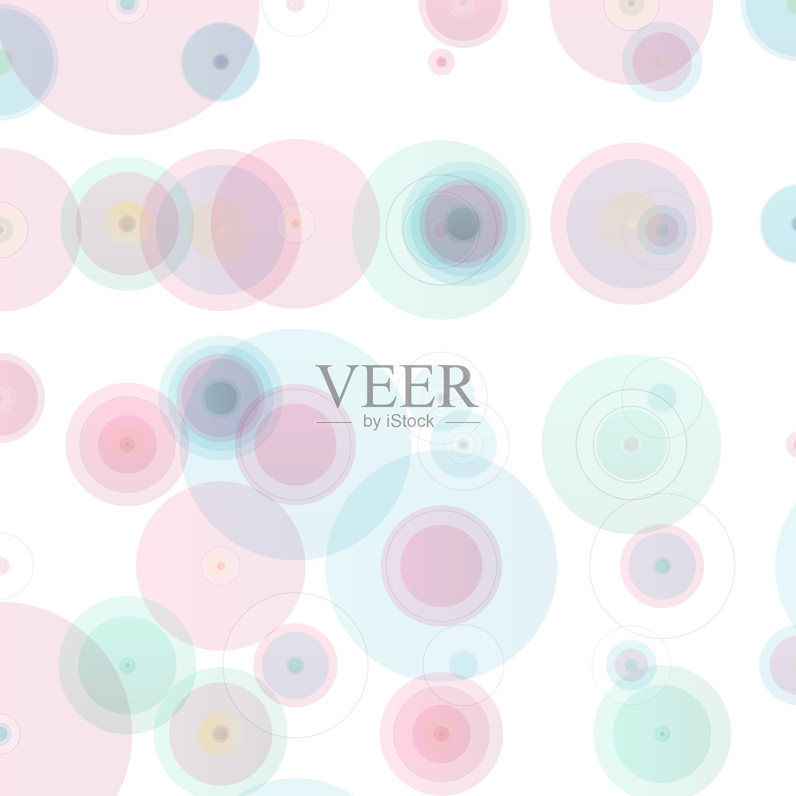 抽象画彩色圆圈背景插画图片素材