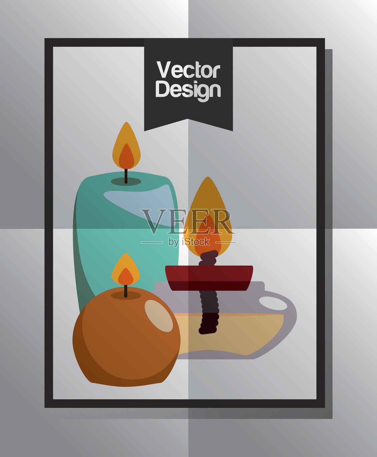 水疗中心设计插画图片素材