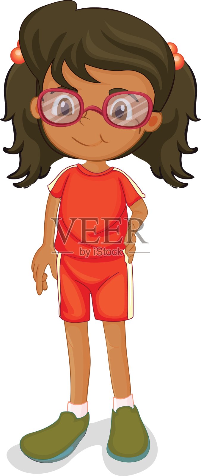 一个女孩设计元素图片