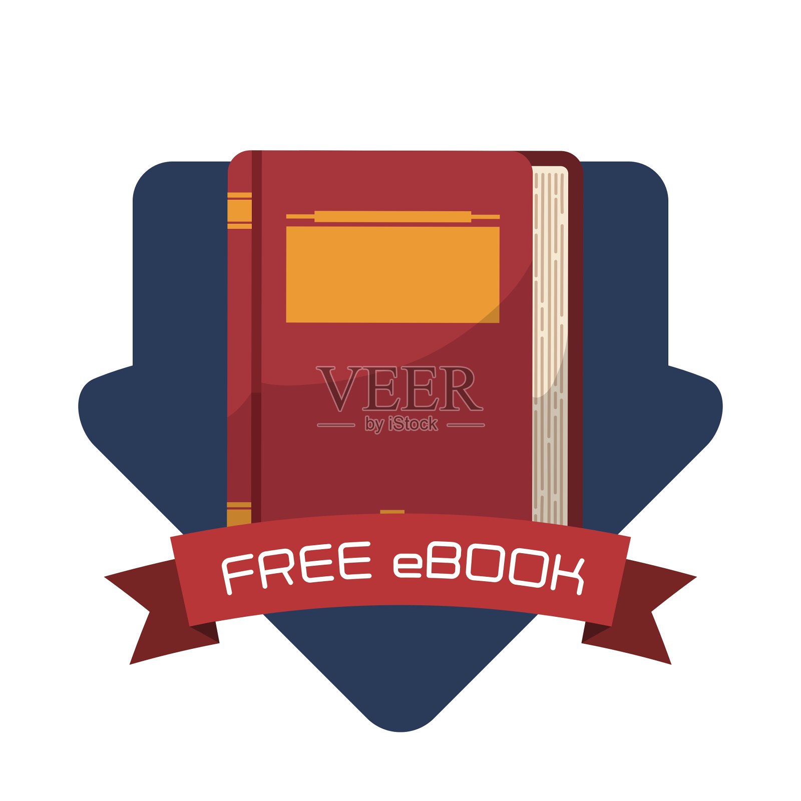 电子书的设计插画图片素材