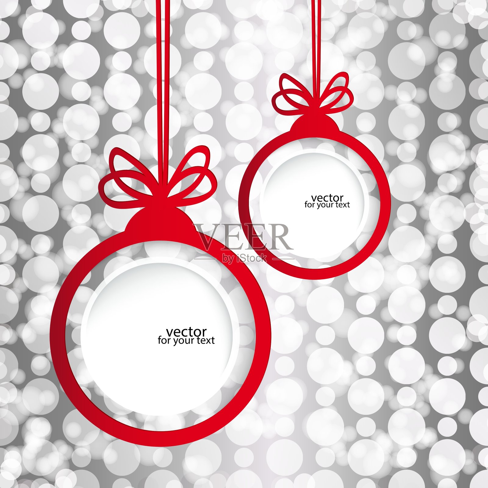 圣诞球插画图片素材