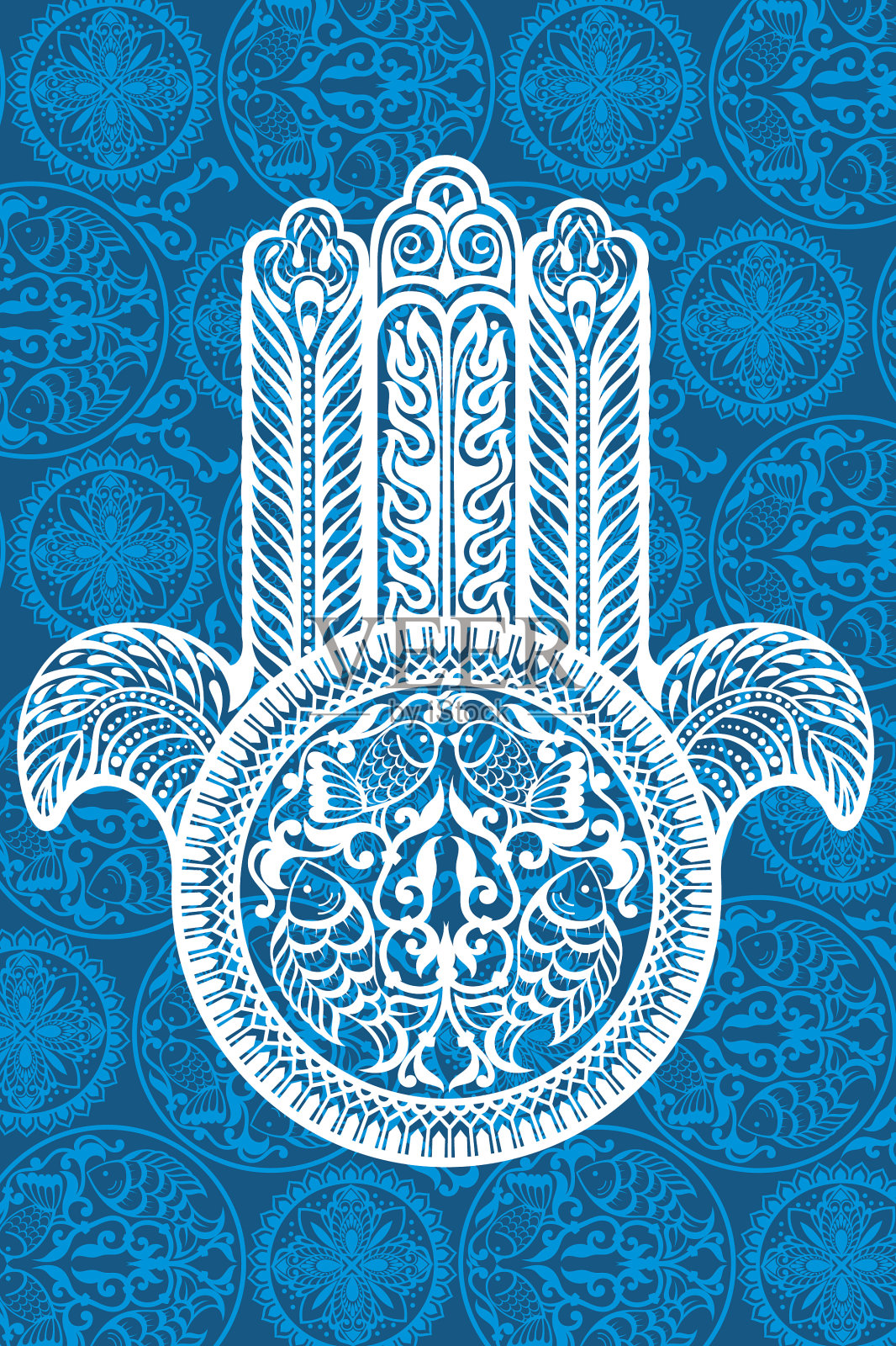 印度的手插画图片素材