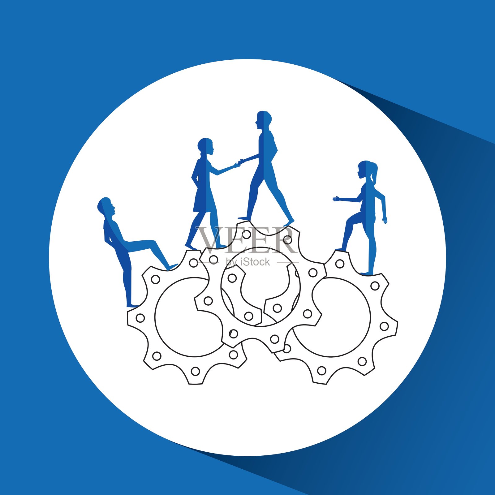 人走设计插画图片素材