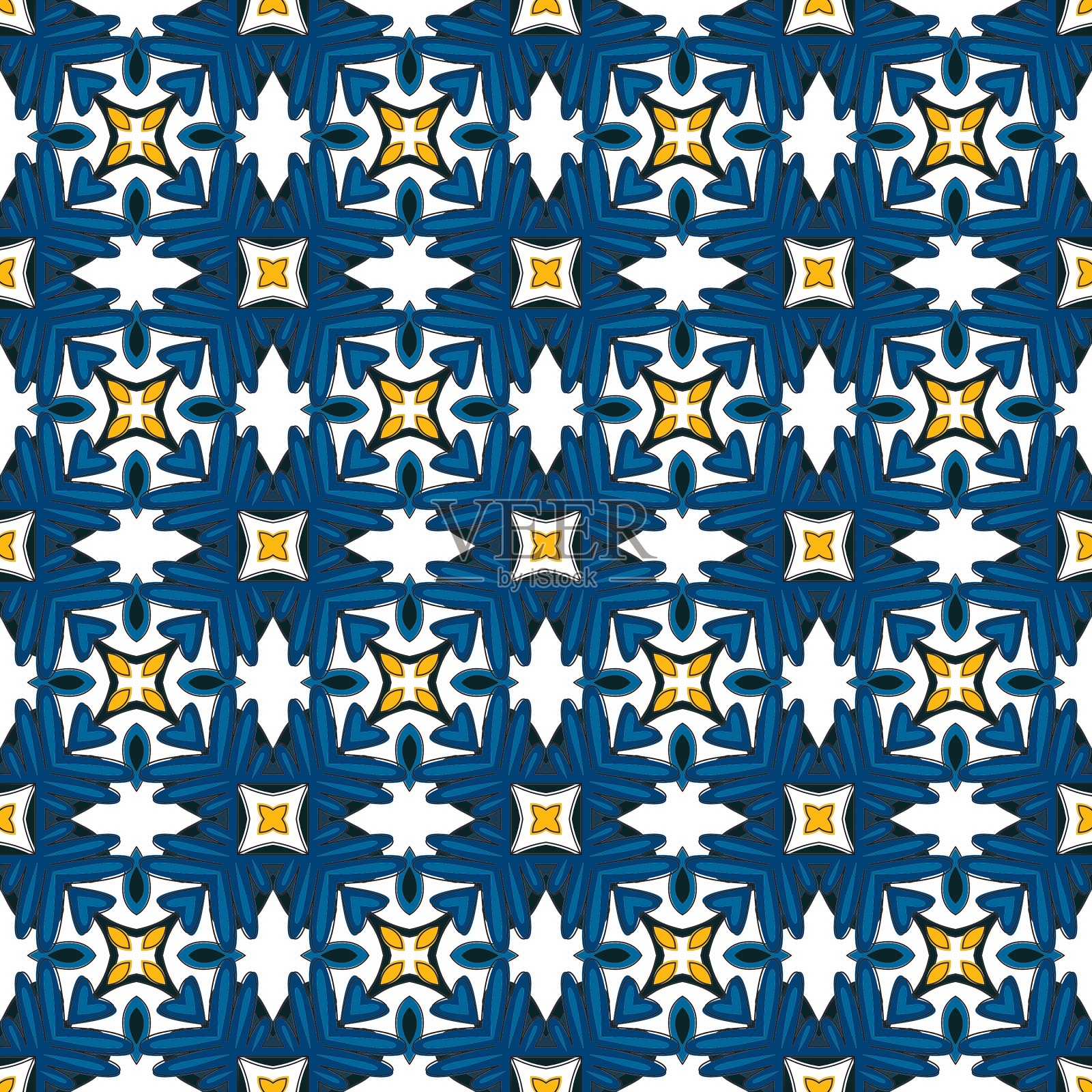 葡萄牙的瓷砖插画图片素材