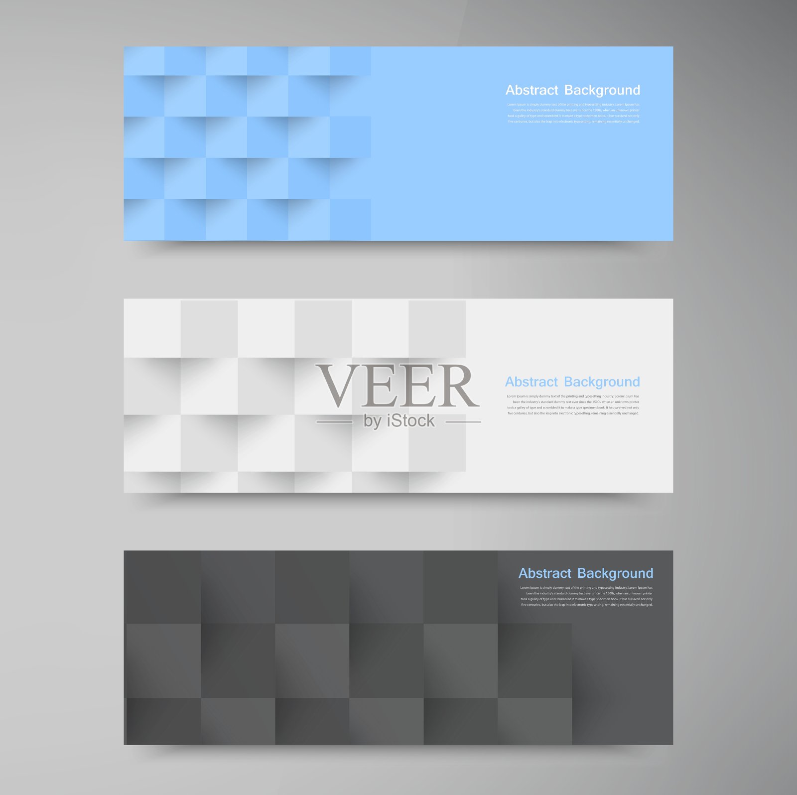 旗帜和方块颜色设置设计模板素材