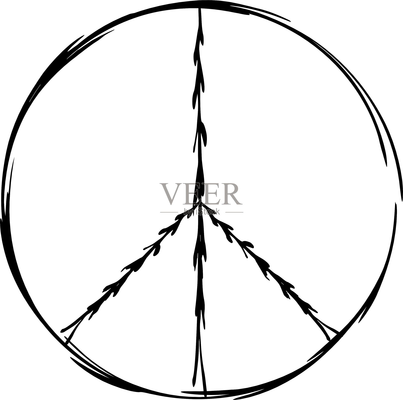 和平象征，象征，友谊，和平主义插画图片素材