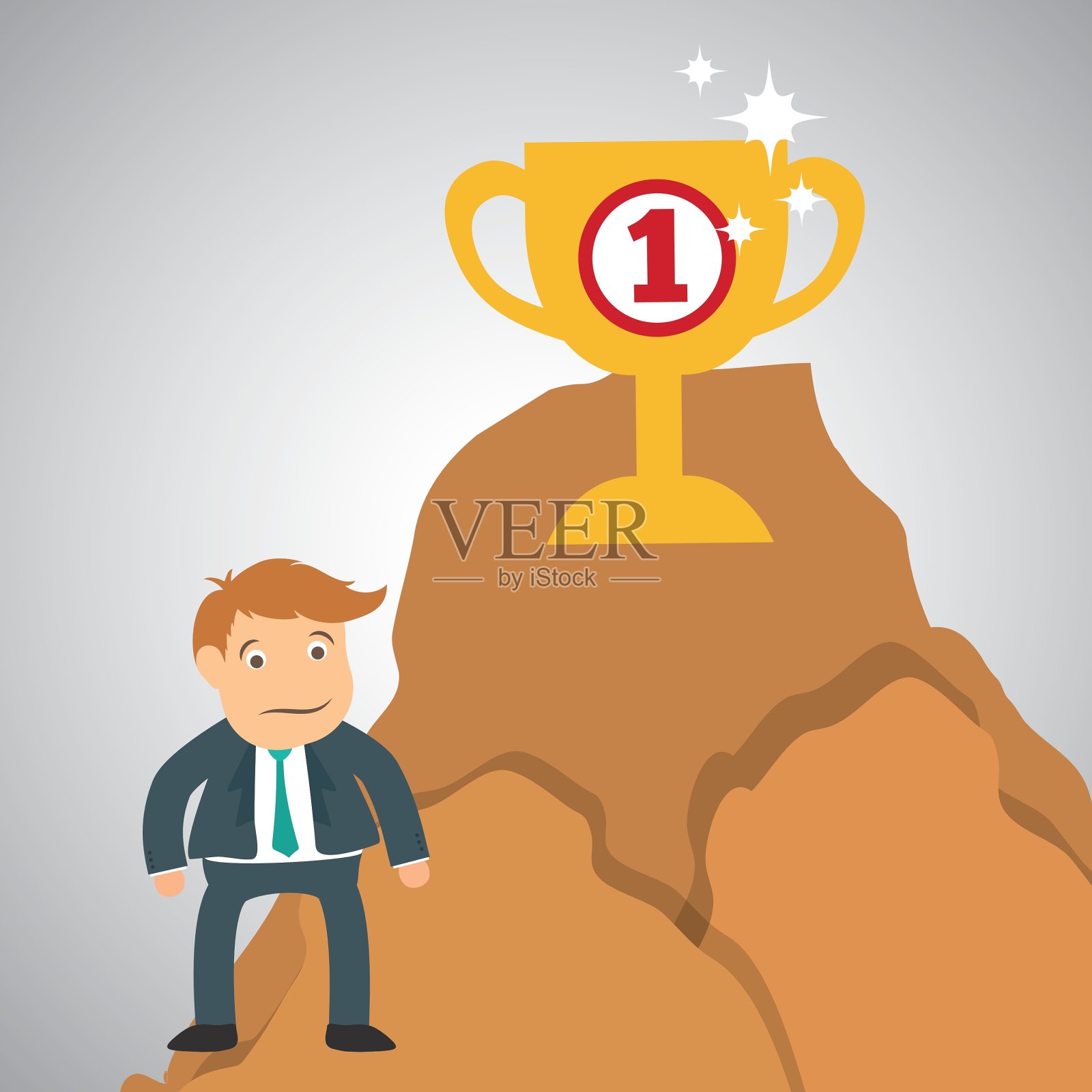 关于成功的平面设计业务插画图片素材