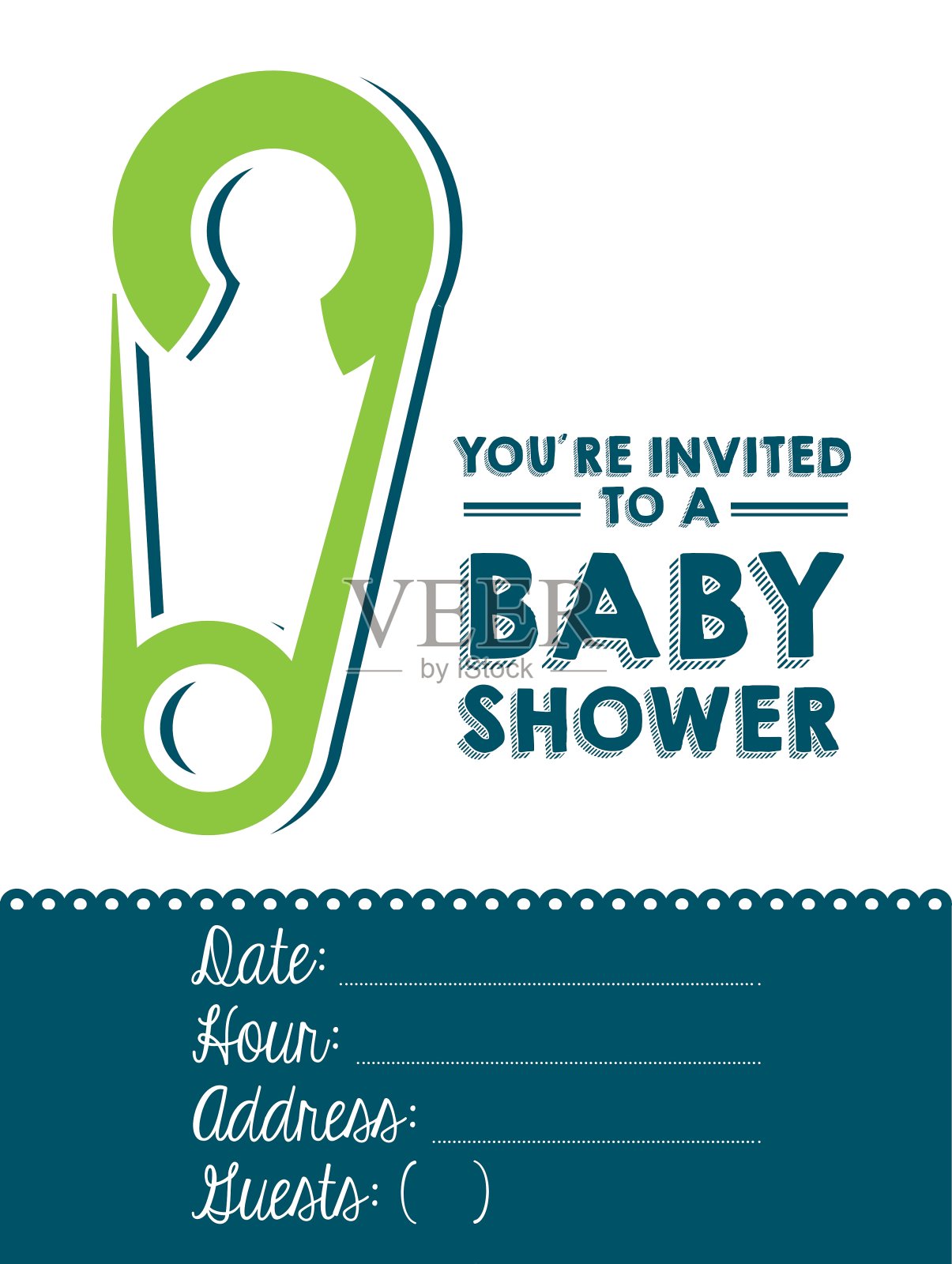 婴儿淋浴设计设计模板素材