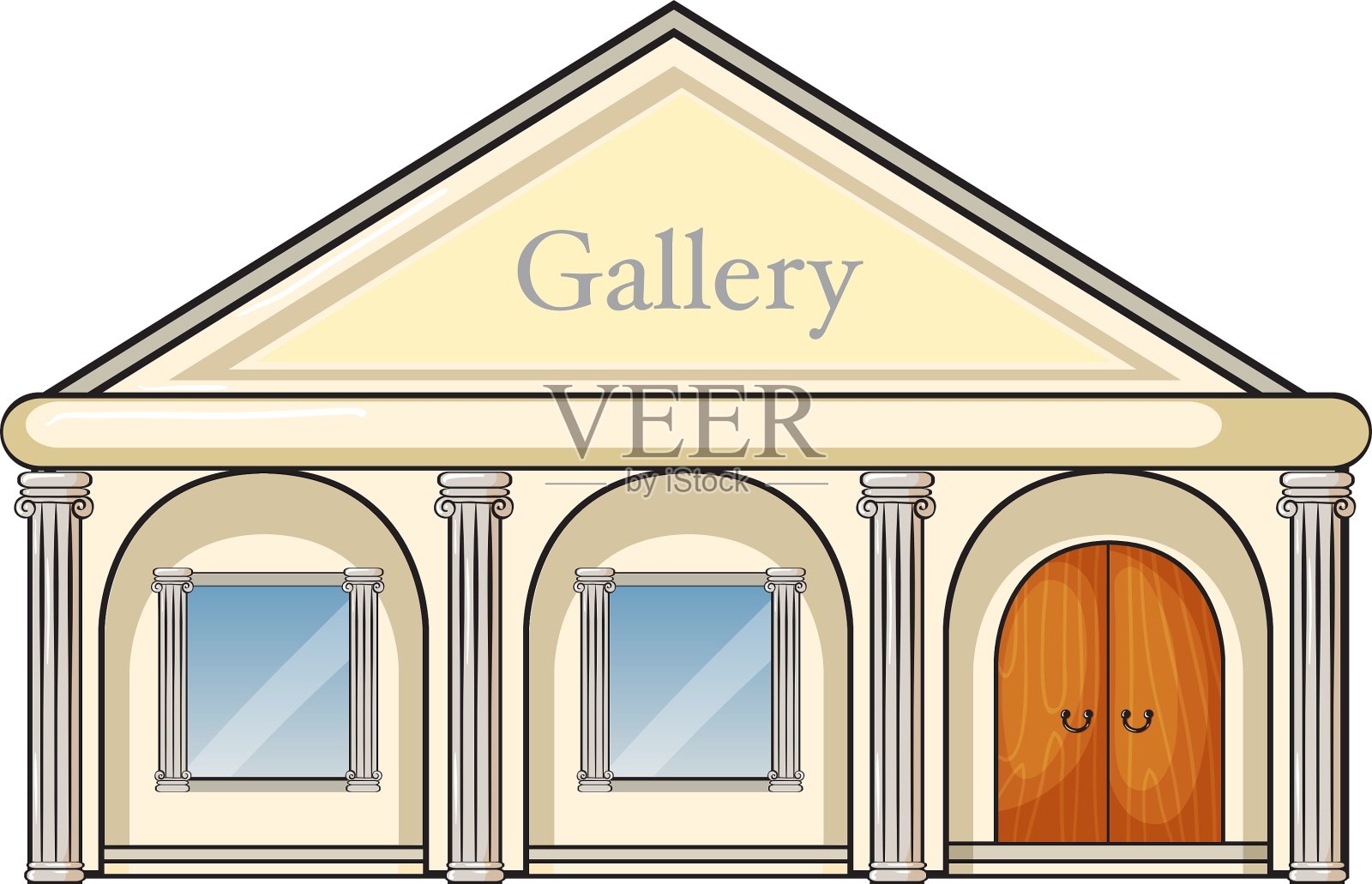 一个画廊设计元素图片