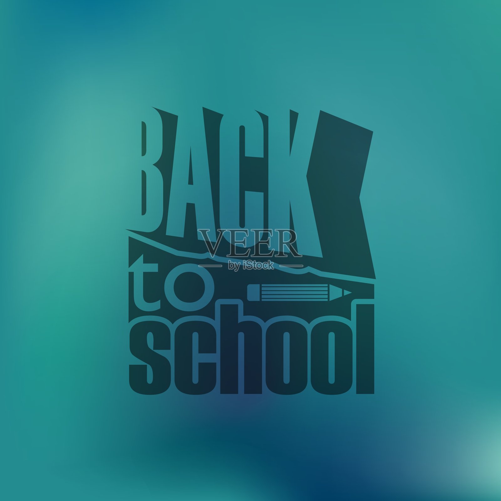 回到学校的复古设计插画图片素材