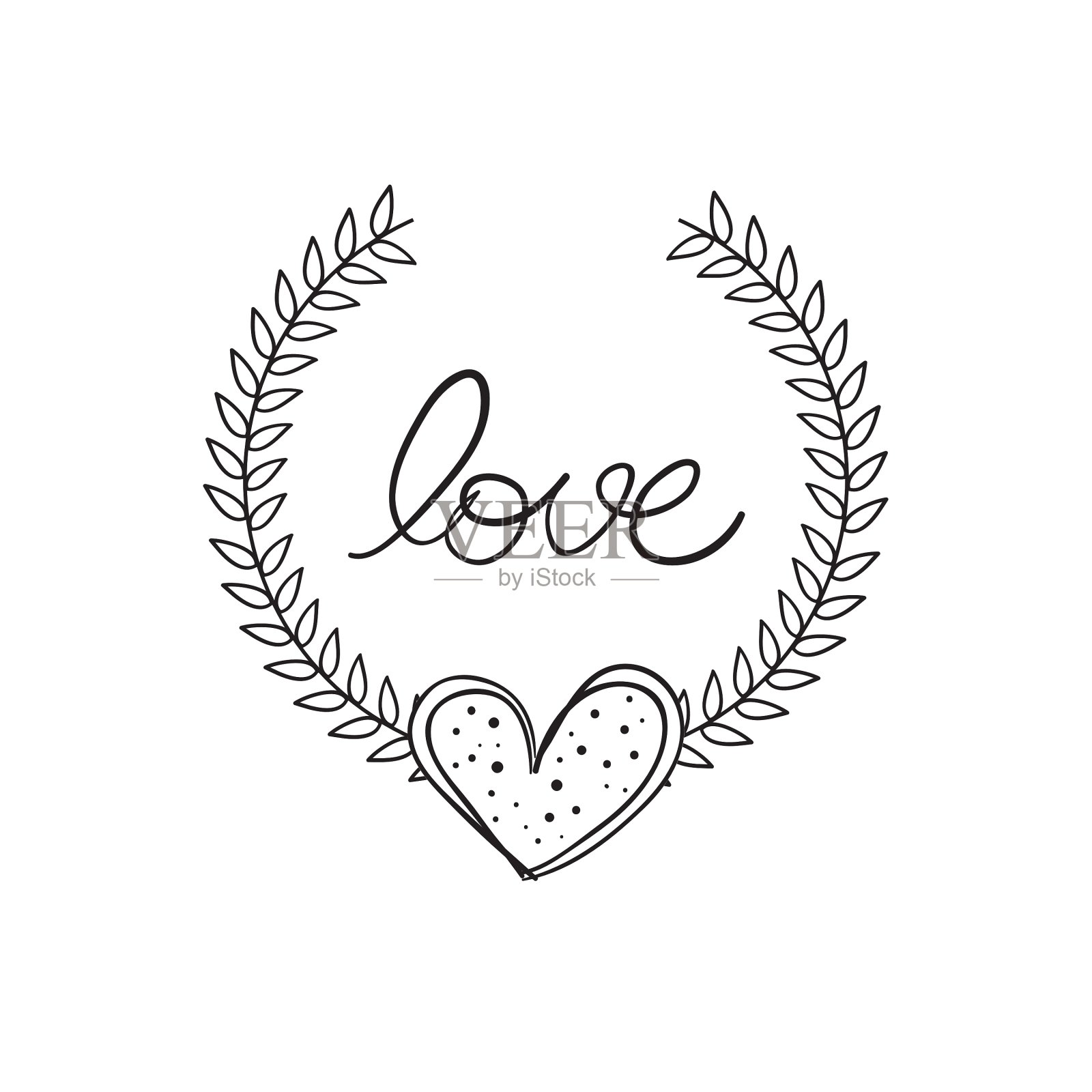 爱的卡片设计设计元素图片