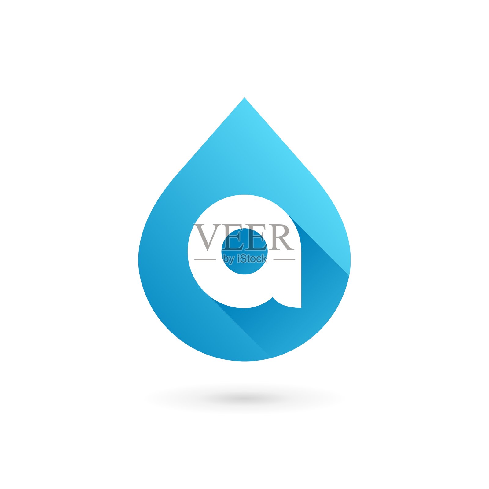 字母A水滴标志图标设计模板设计元素图片