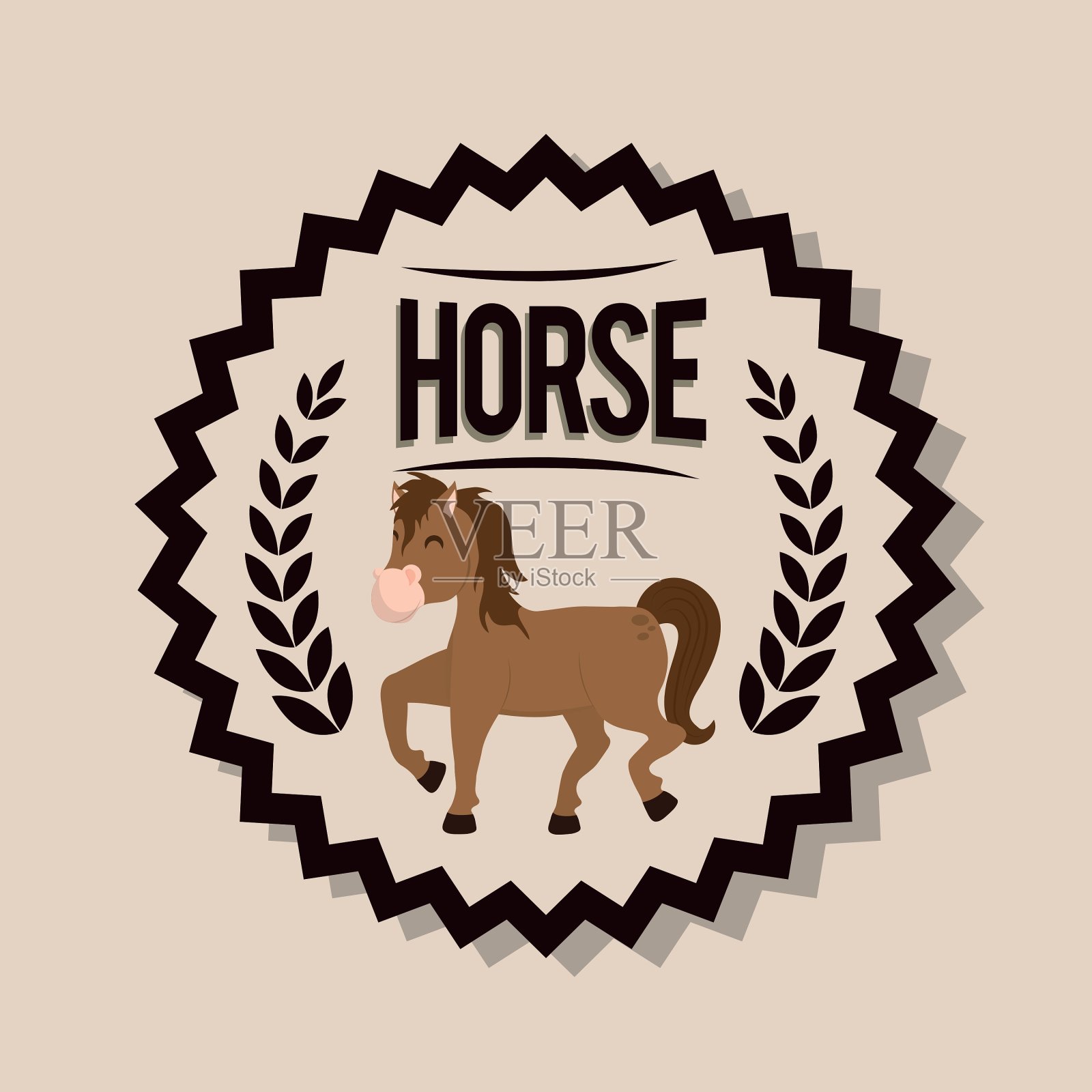 乡村和农场的图标插画图片素材