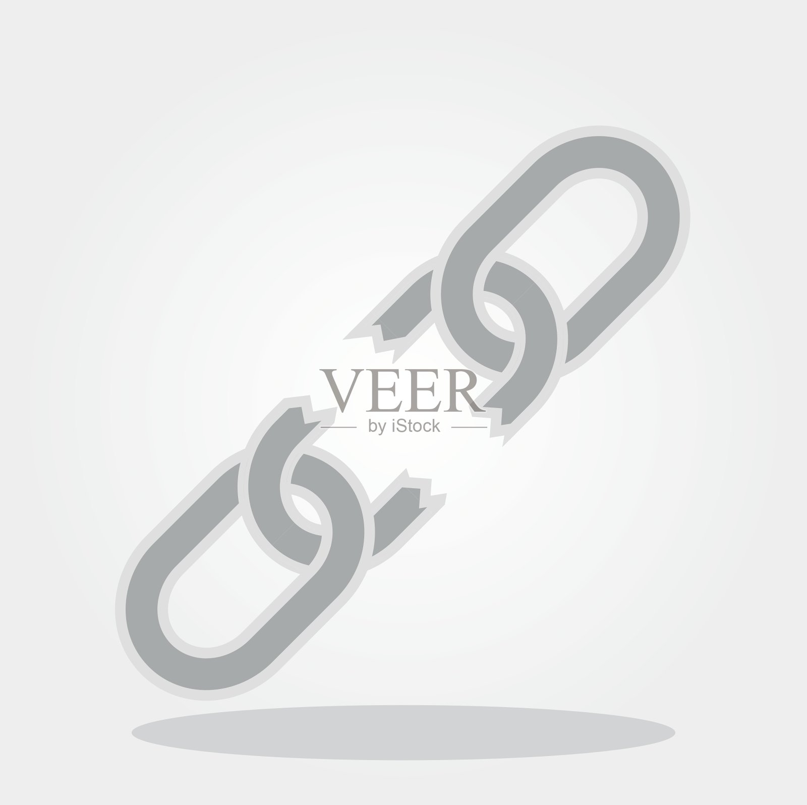 三条断链插画图片素材