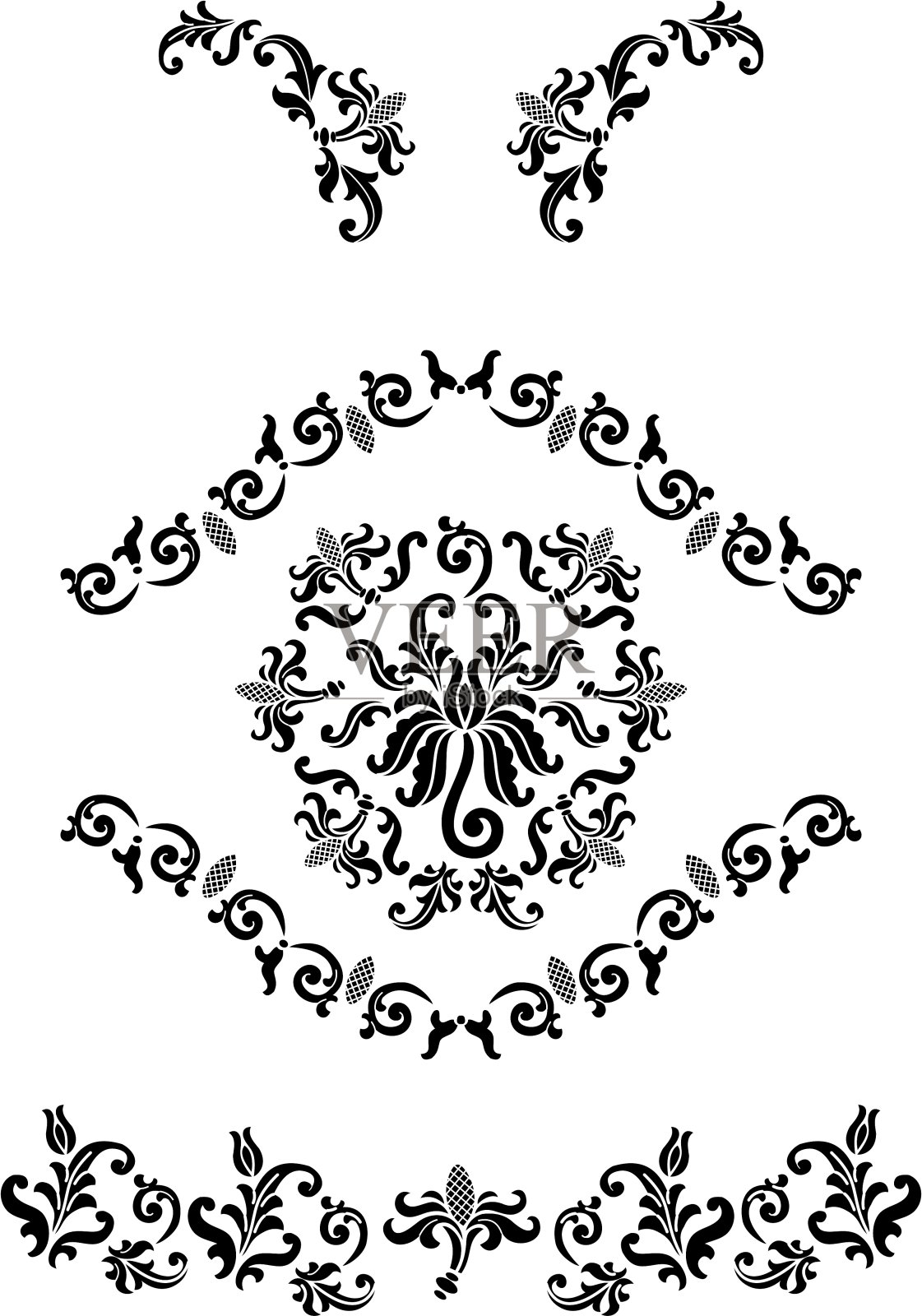 领口设计时尚插画图片素材