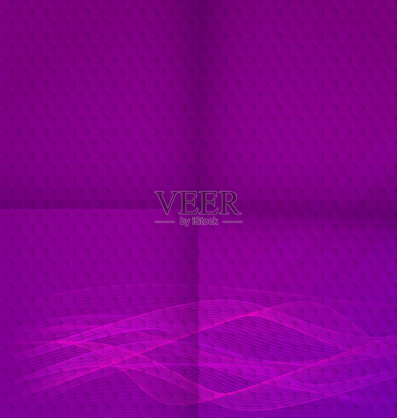 抽象的紫色波浪与褶皱插画图片素材