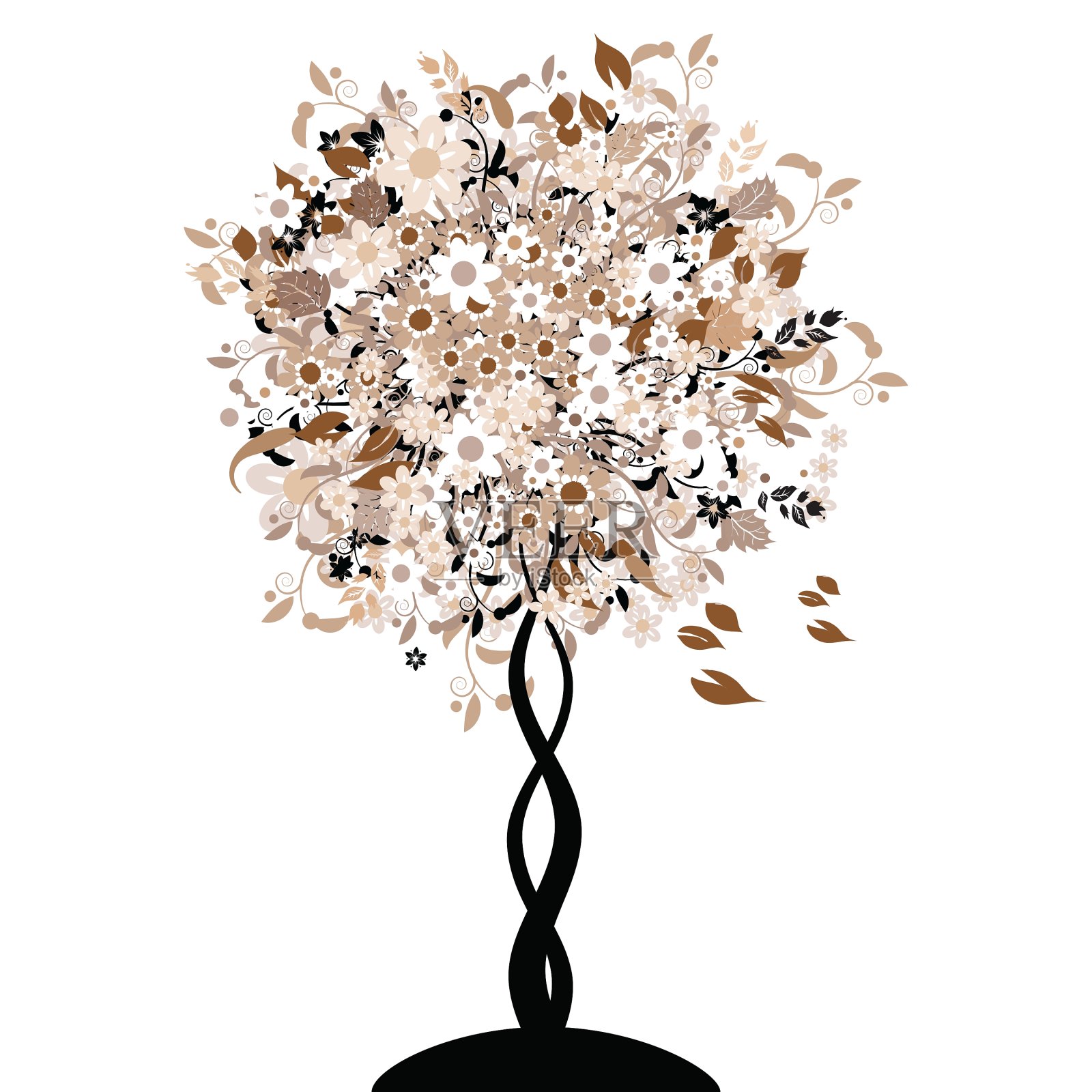 花的树设计元素图片