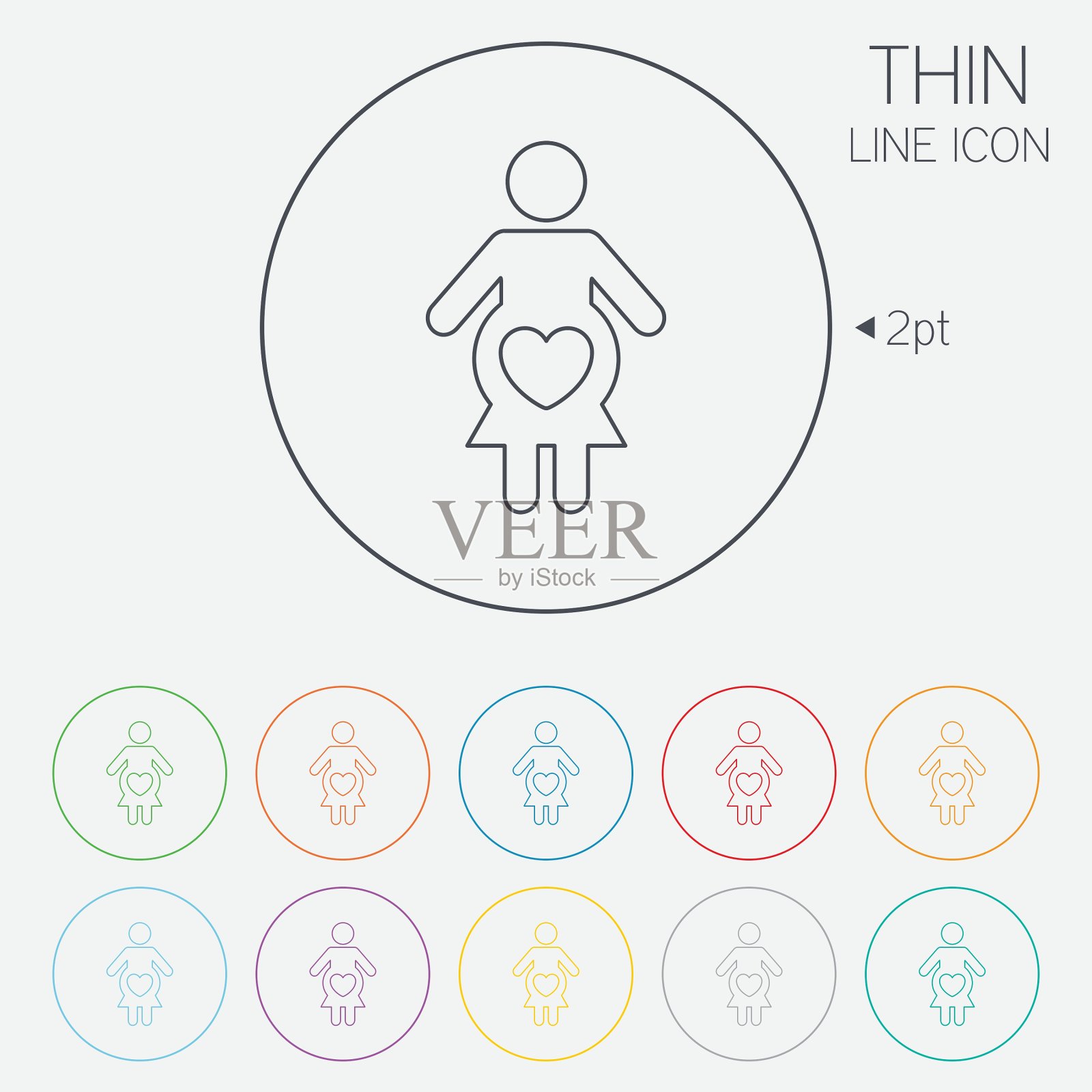 怀孕标志图标怀孕标志插画图片素材