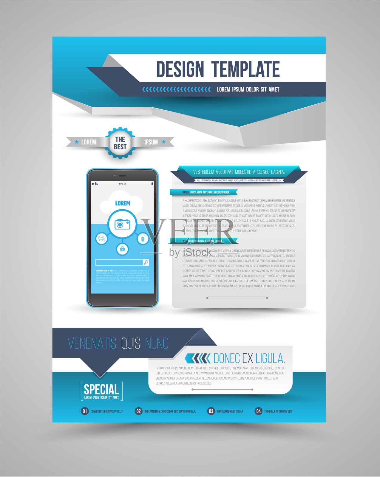 模板现代折纸设计设计模板素材