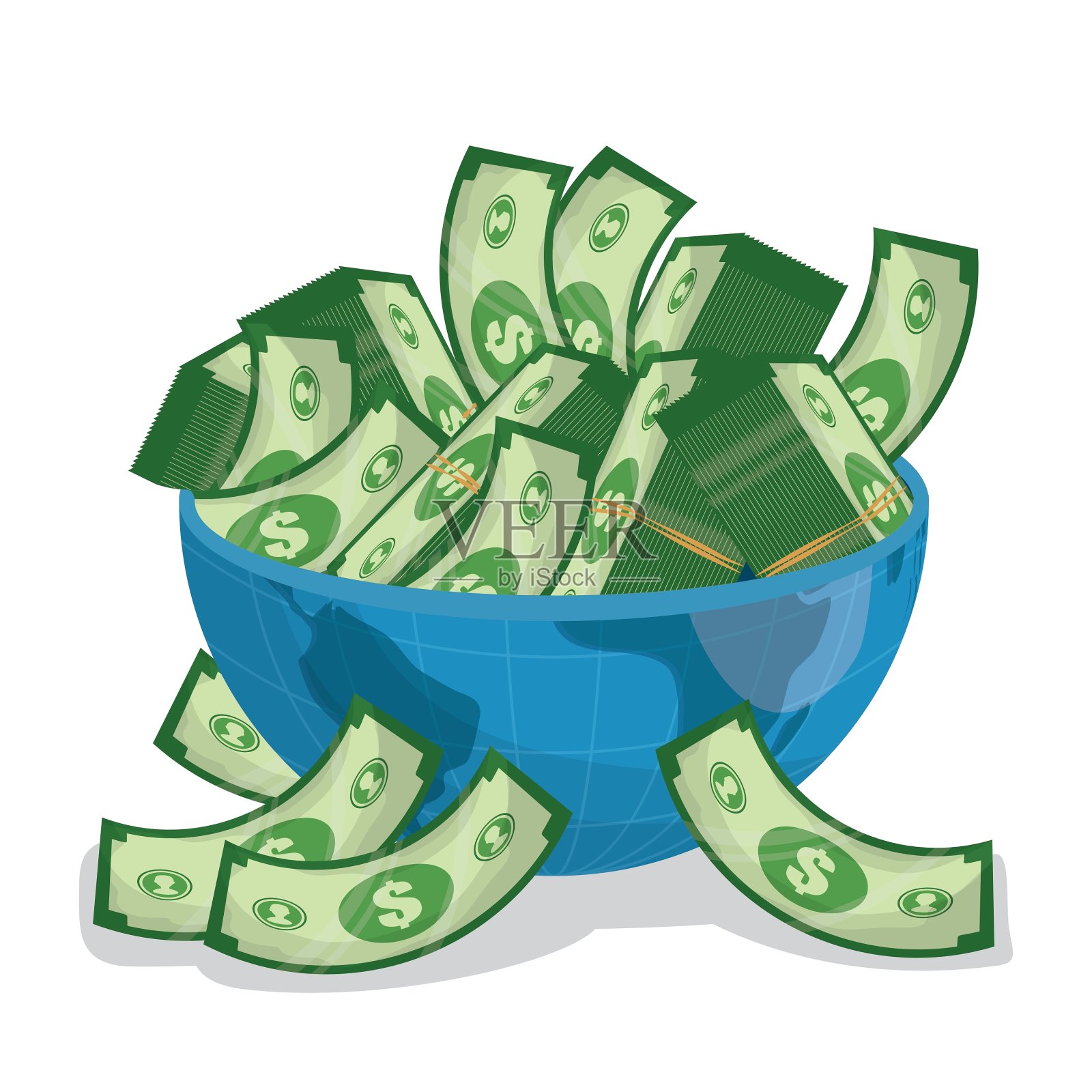 商业货币和全球经济设计元素图片