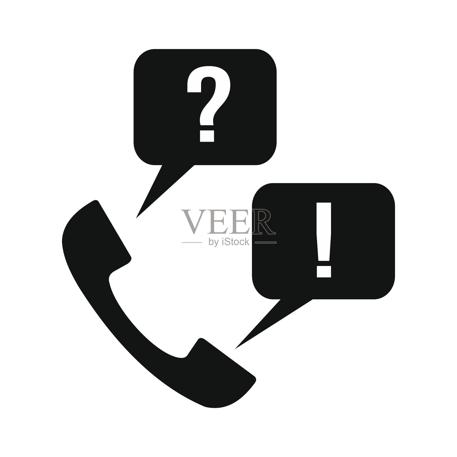 手机问答设计元素图片