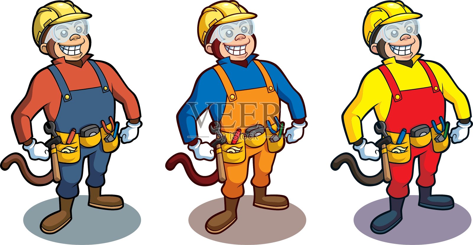 建设的猴子设计元素图片