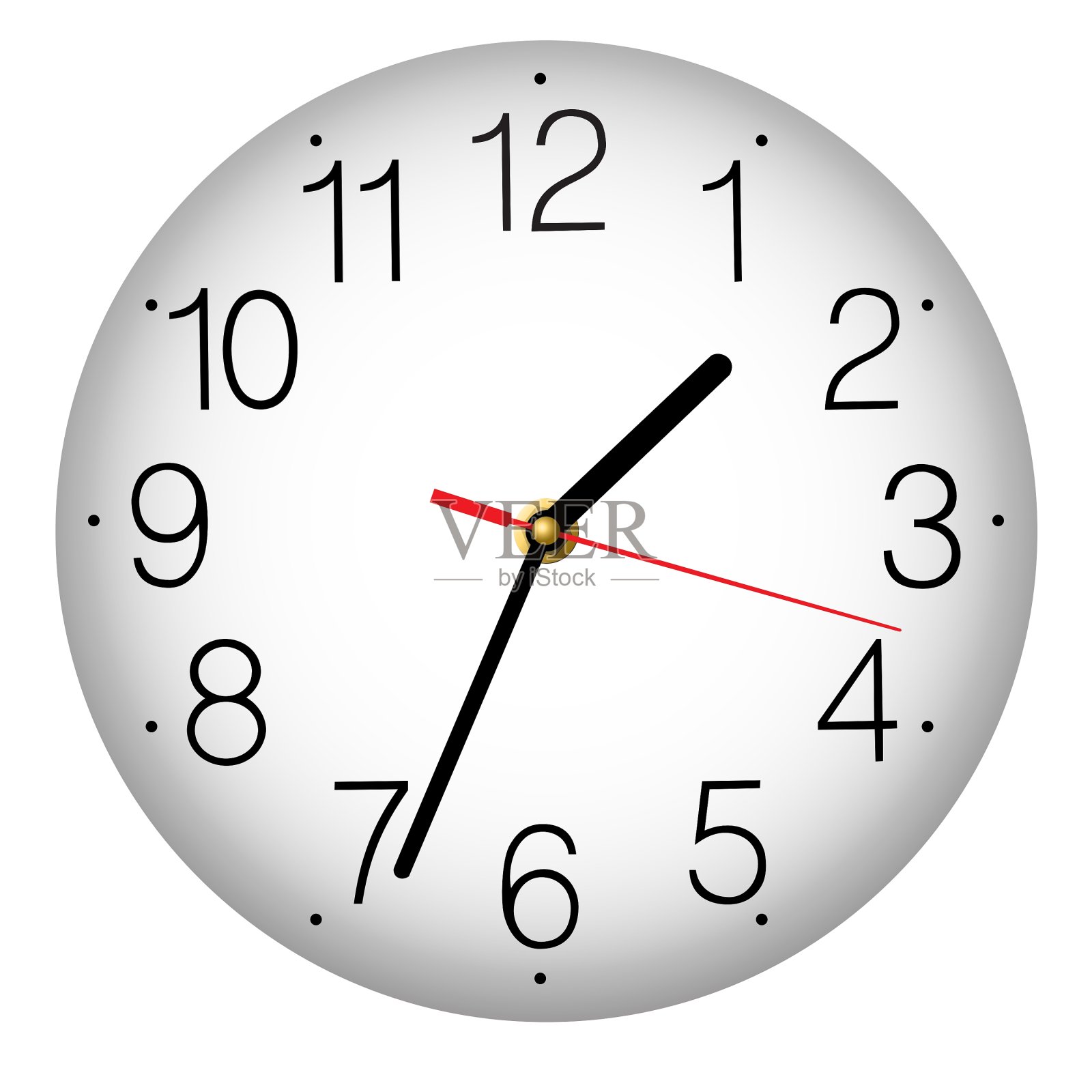 经典圆挂钟设计元素图片