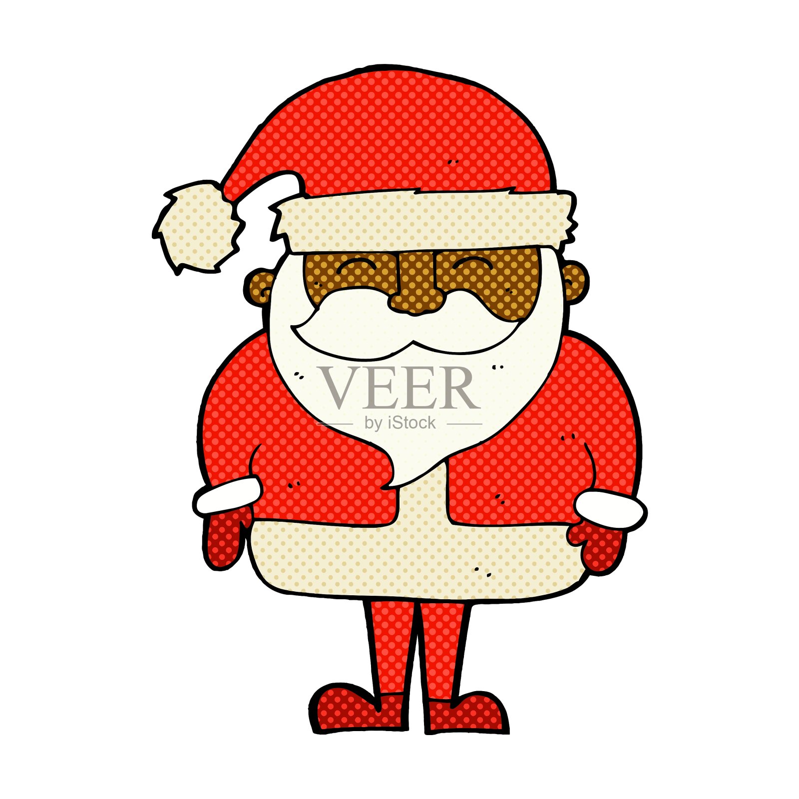 卡通圣诞老人设计元素图片