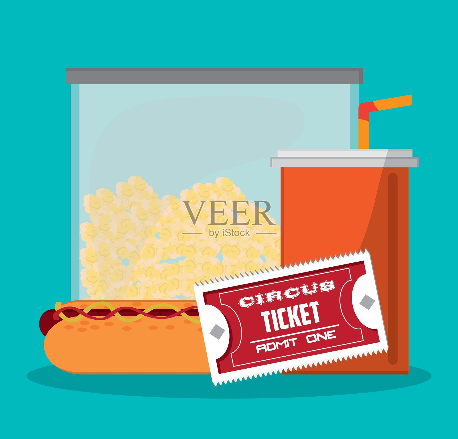 食物和门票设计设计模板素材