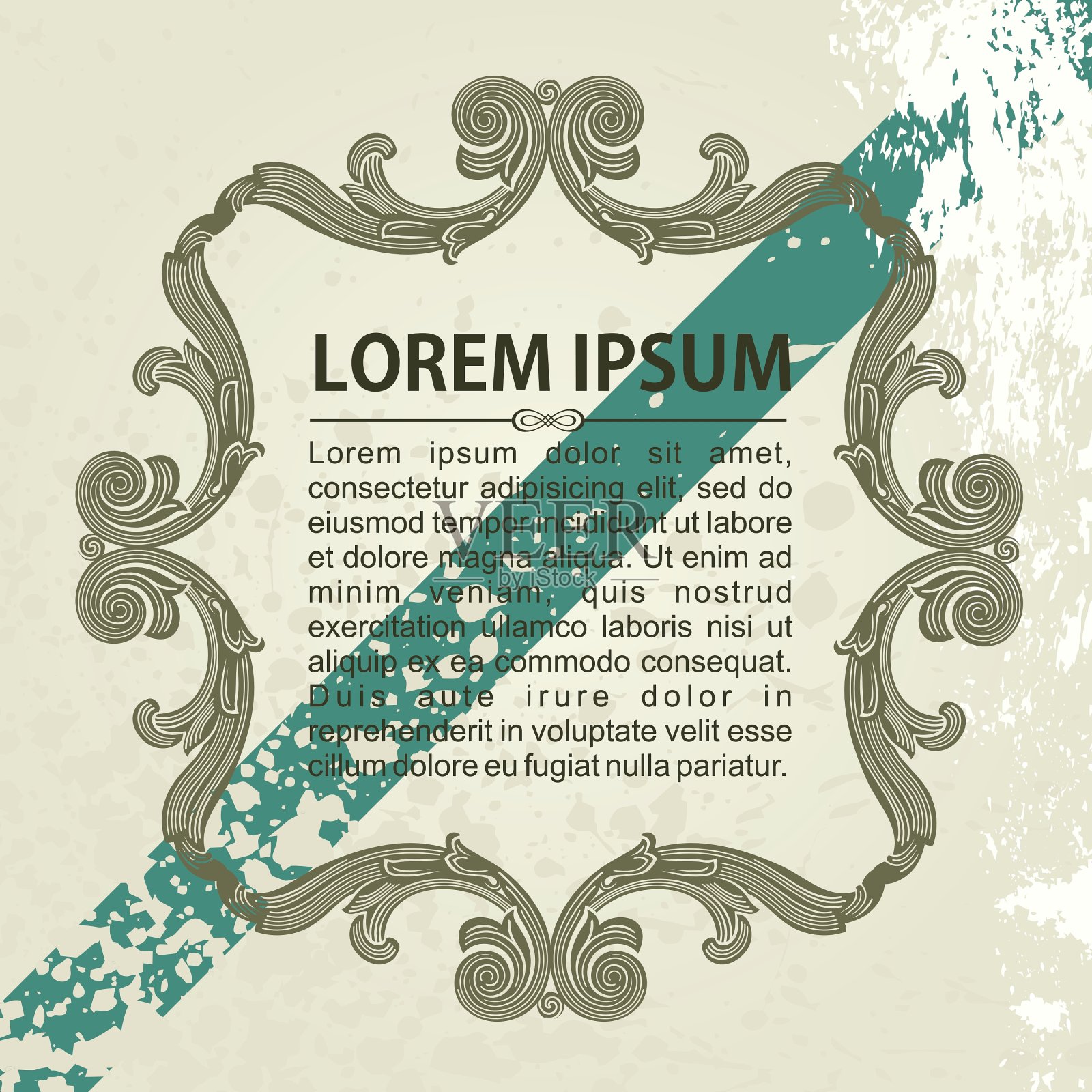 华丽的帧饰品设计模板素材