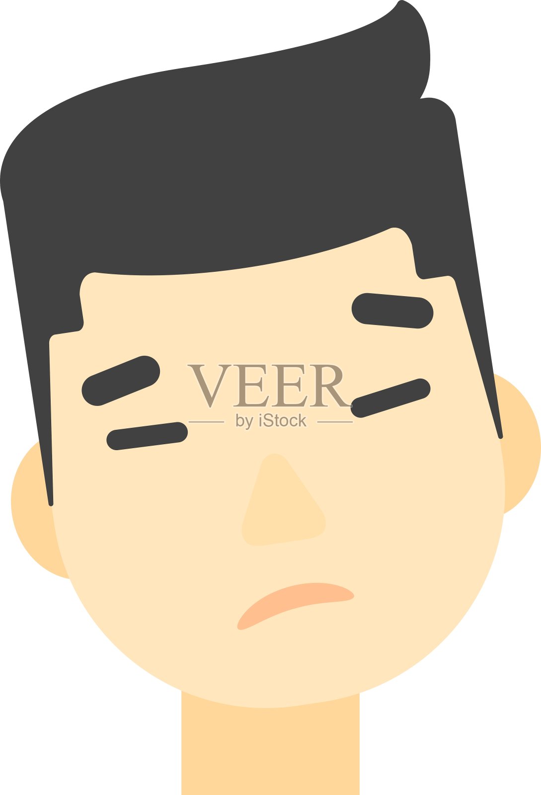 沮丧的年轻人设计元素图片