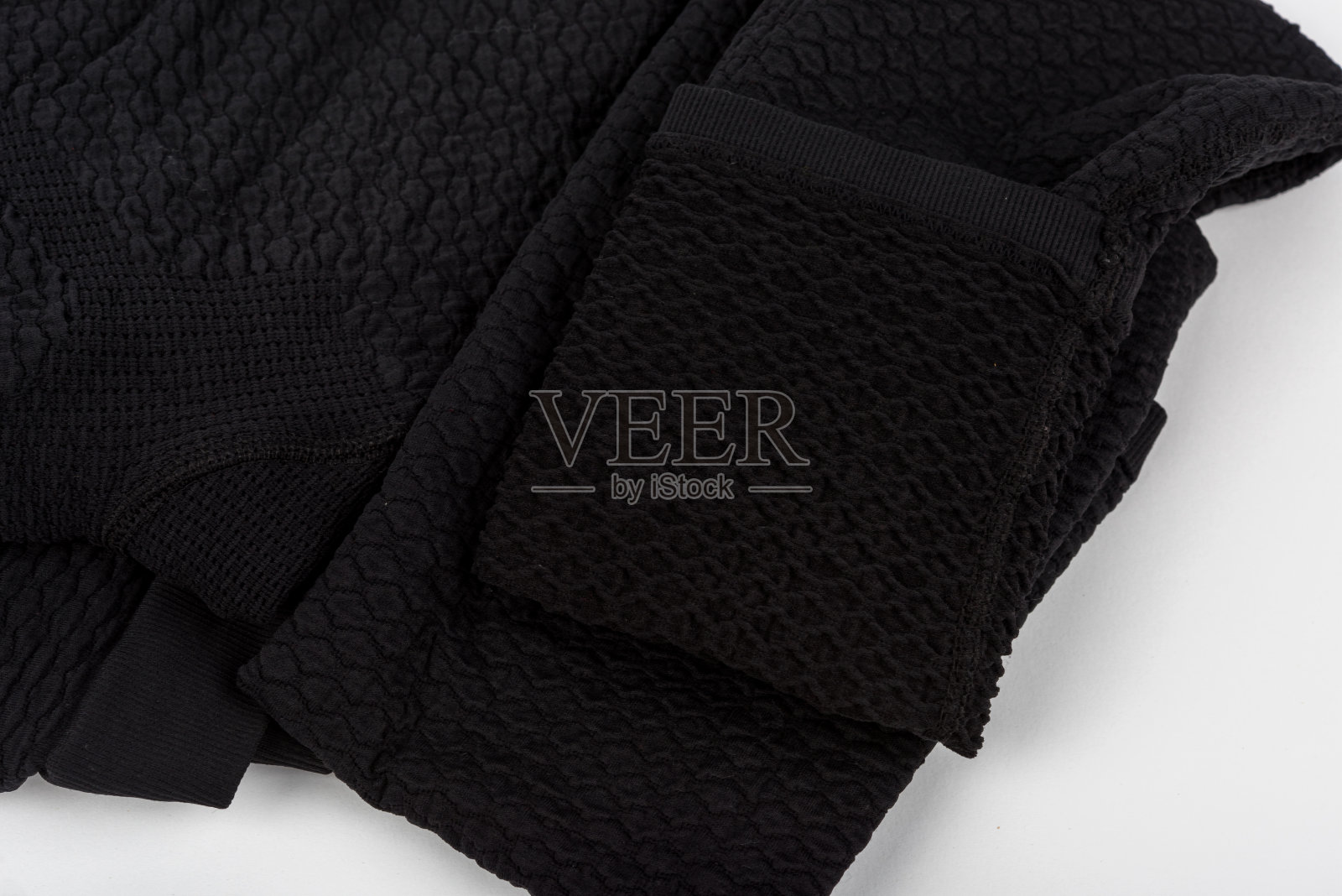 压缩长筒袜红外技术型淋巴水肿针近视图。照片摄影图片