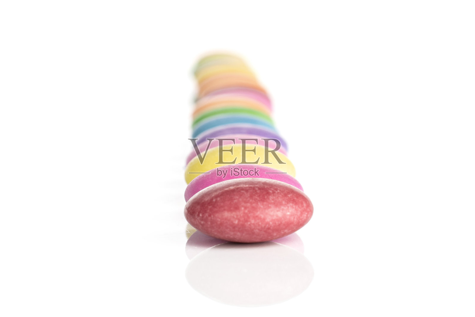 甜的彩色糖果孤立在白色照片摄影图片