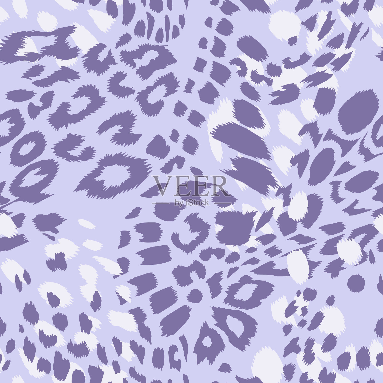 豹斑印花毛皮纹理无缝图案插画图片素材