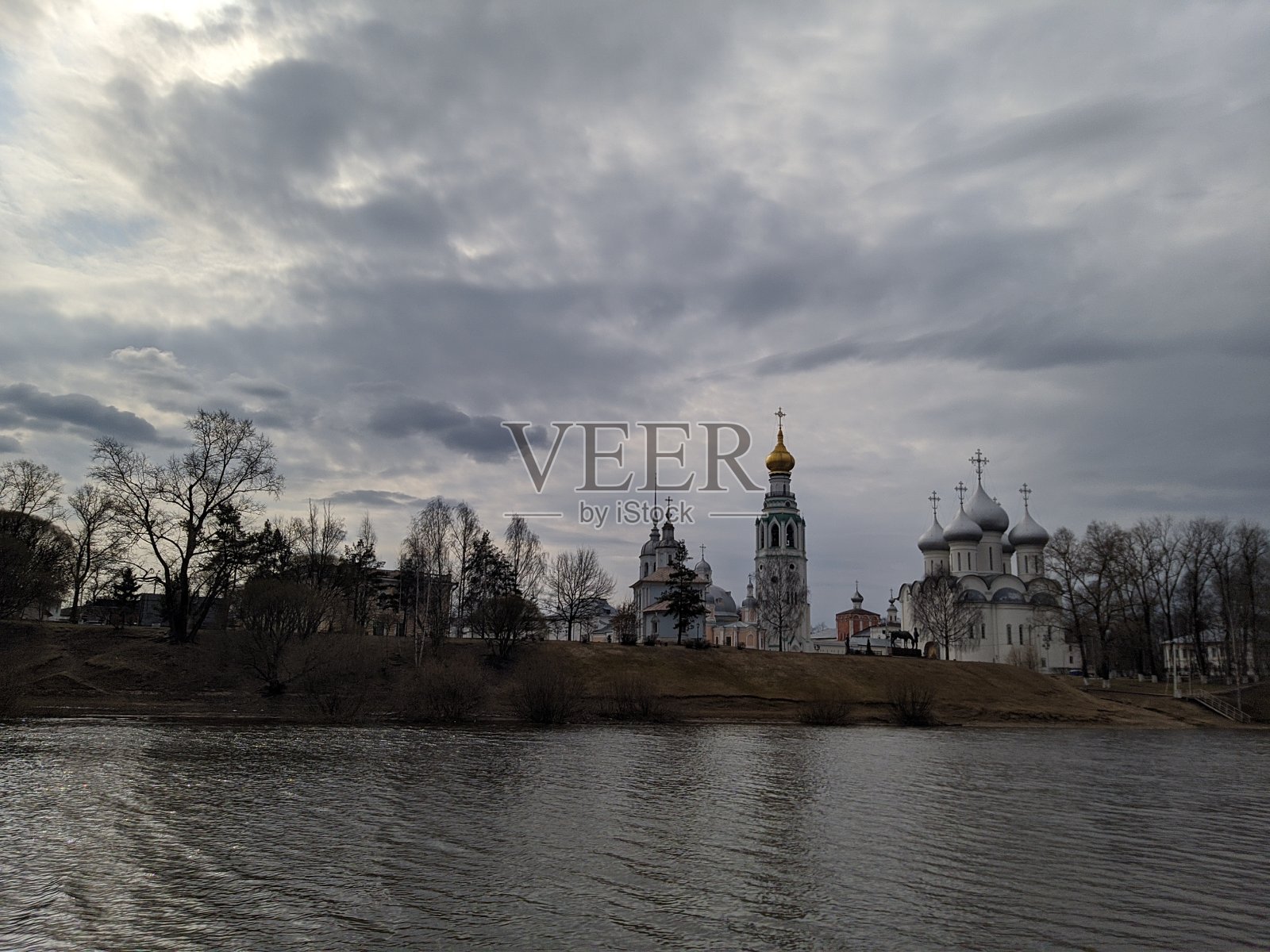 沃洛格达克里姆林宫河景照片摄影图片