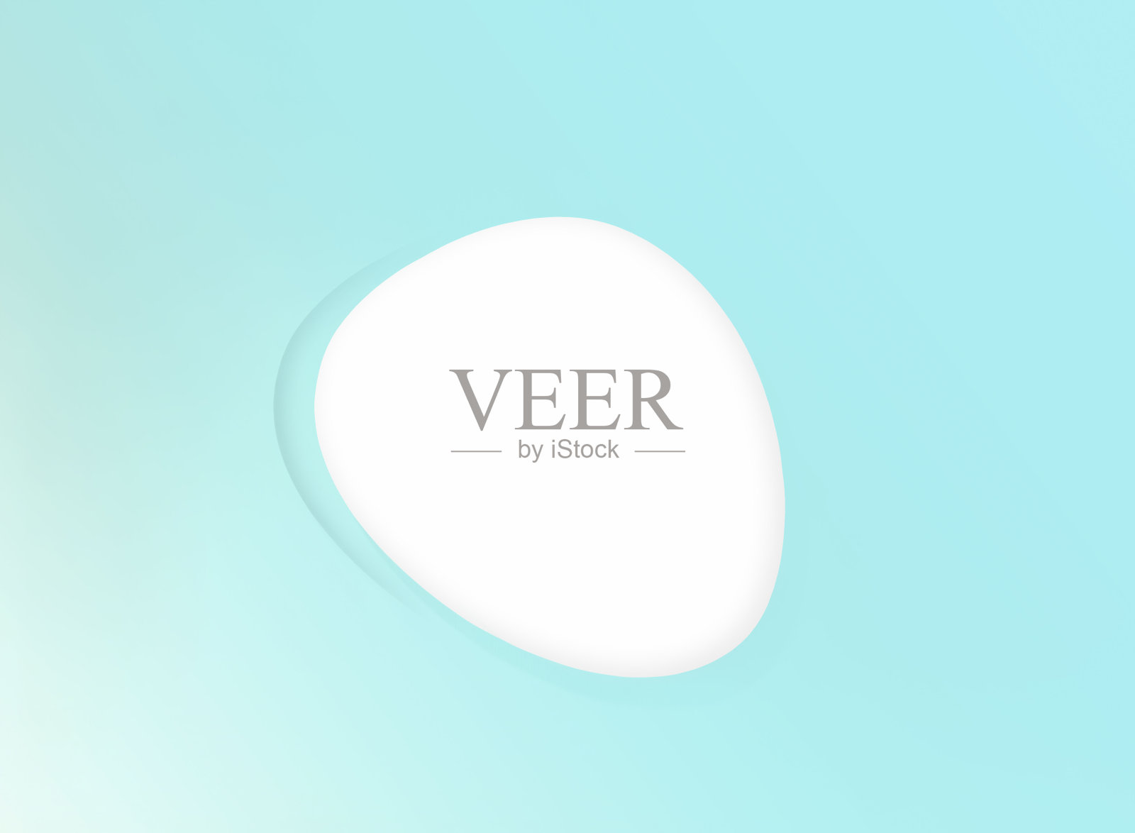 白色圆形模型上的蓝色背景照片摄影图片