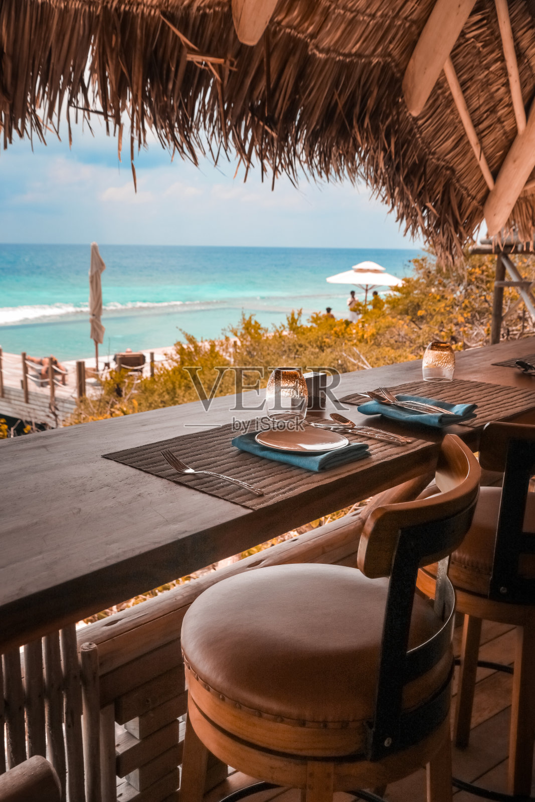 热带浮木餐厅照片摄影图片