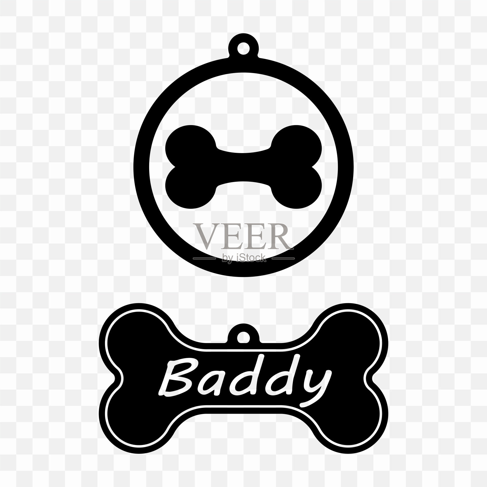 狗牌设计元素图片