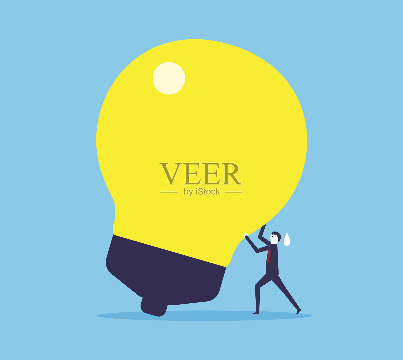 业务大希望插画图片素材