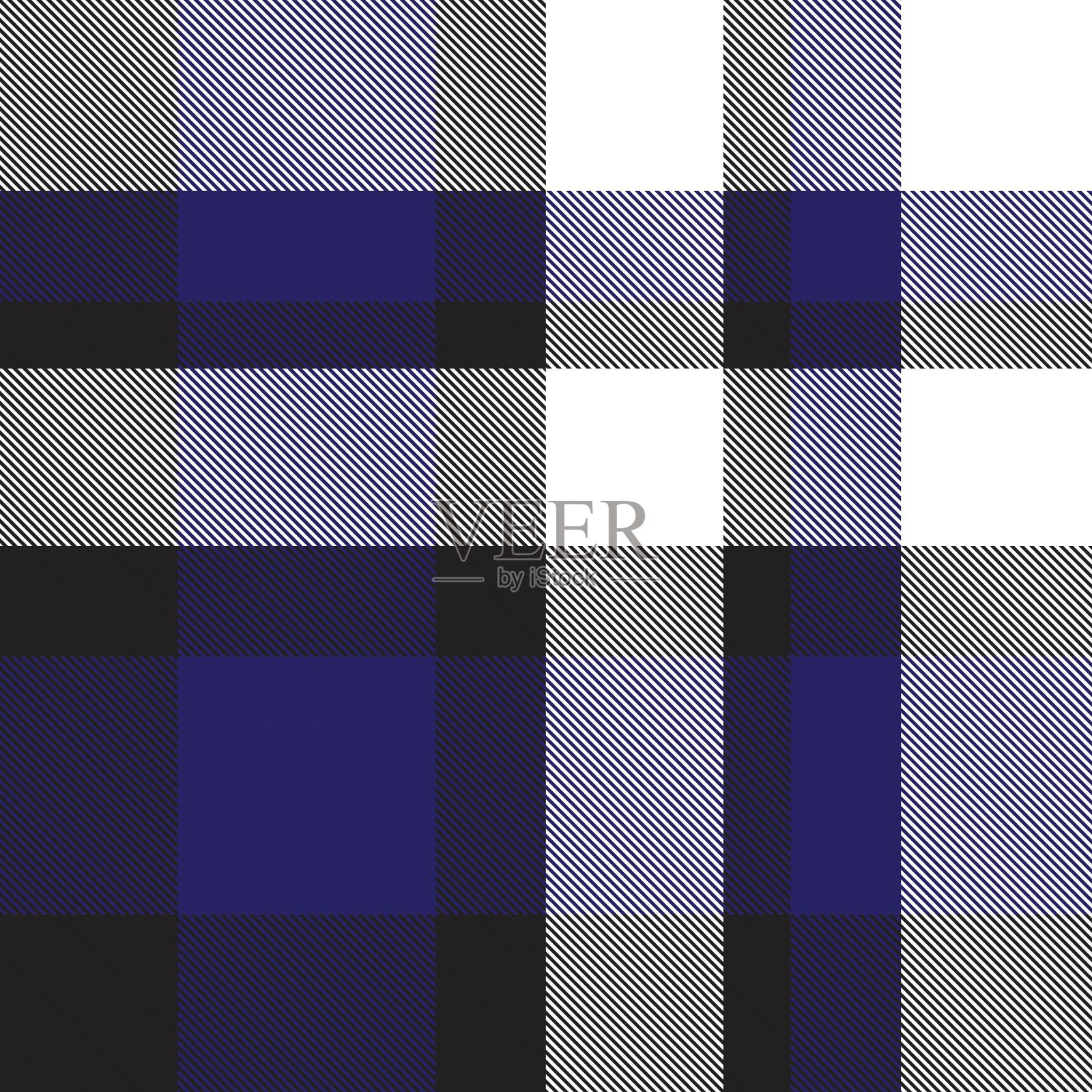 海军格子呢格子无缝格子图案插画图片素材