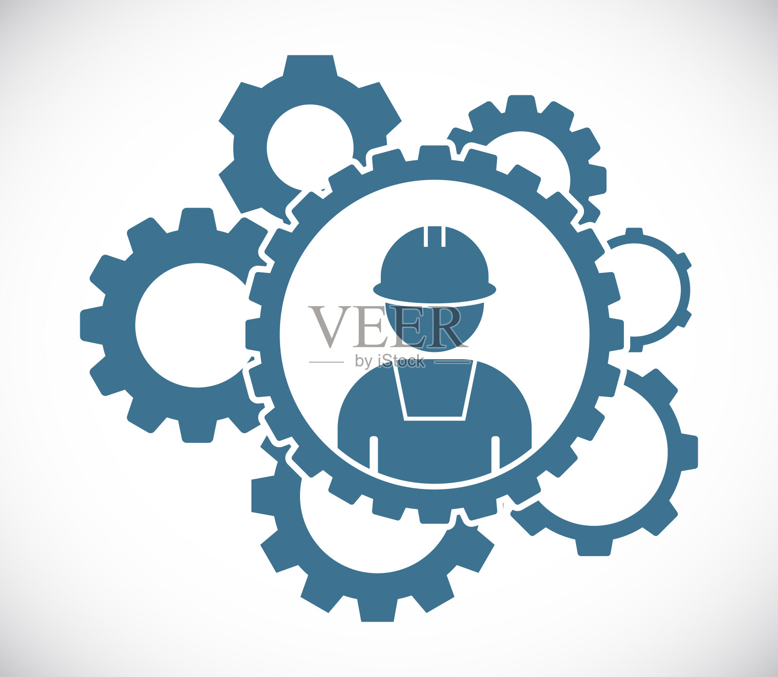 齿轮团队背景图标插画图片素材